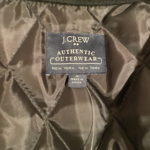 J.Crew Factory Wool Coat with Thinsulate Black Medium NWT - Picture 3 of 6